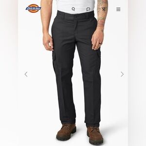 Dickies Regular Straight Cargo Pants Black 36x32 EUC